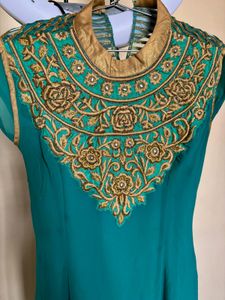 Beautiful Work Kurta Set With Inner And Sharara