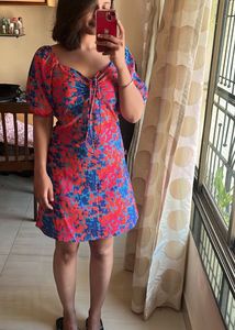 Floral Print Mini Dress
