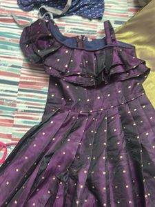 Elegant Purple Party Dress