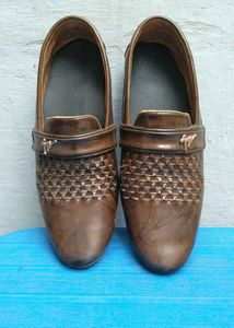 Golden Brown Boys Party Wear Shoes,  Fix Price