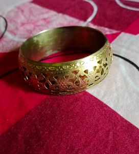 Gold Tone Cuff Bangle