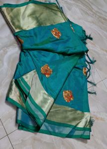 Elegant Sea Green saree
