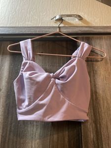 Lavender crop top