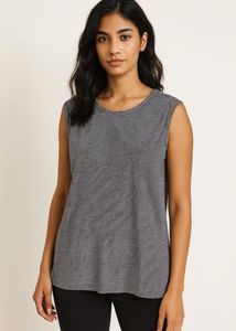 Striped Sleeveless T-Shirt