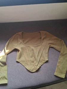 millitary green/olive corset top