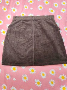 Corduroy Mini Skirt