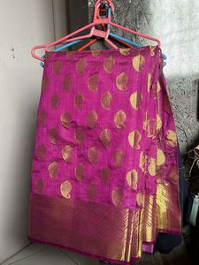 Purple &amp; Gold Sari