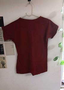 Vintage-Inspired Rolled Sleeve T-Shirt with Cat Pr