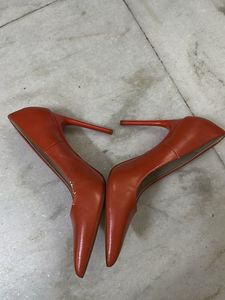 Zara Orange Pointed Heels
