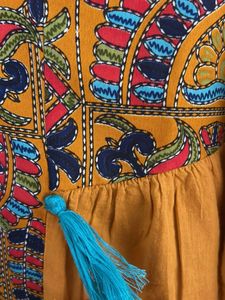 Ethnic Style Mustard Tunic &amp; Pants