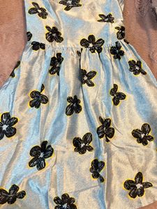 Cute Baby Blue Dress Adjustable Straps