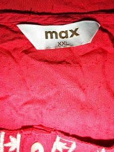 🎁Buy 2, Get 2 Free🎁XL/XXL Red Embroidered Kurta