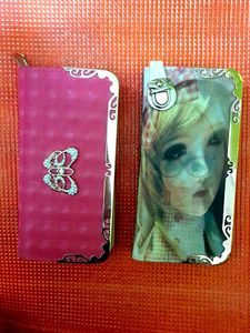 💖Cute clutches- Pink & Doll Print💗