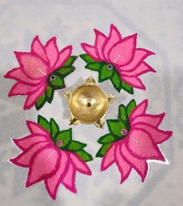 Ready Rangoli Lotus 4pc