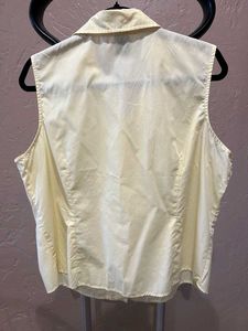 Basic Editions Shirt Top Women&#39;s Size XL Yellow