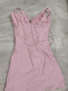 Pink Bustier Dress For Women