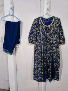 Aurelia Blue Printed Kurta Set