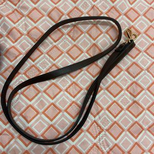 Dark Brown Leather Crossbody Bag