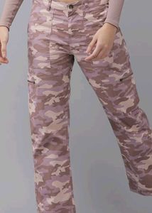 Camo Print Cargo Pants