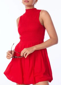 Red Balloon Hemi Sleeveless Dress