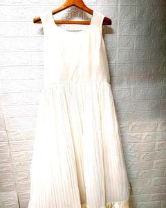 Price Drop!!! Heavy Embroidery White Anarkali Gown