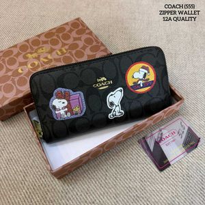 COACH X PEANUT LONG ZIPPER WALLET