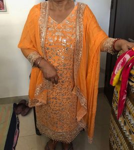 Suit With Havy Mukesh Work