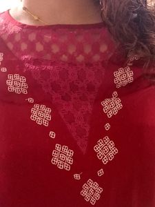 Amazing Short Dress With Beautiful Embroidery Work