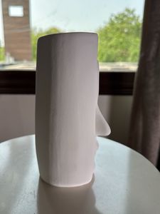 Ceramic white Face Vase Multipurpose