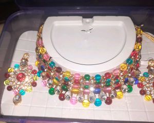 Colorful Beaded Necklace Set