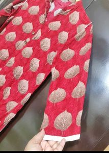 Red Printed Kurti For Girl Or Woman 38 Bust