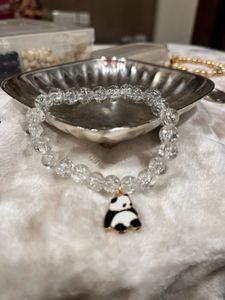 Panda Charm transparent Beaded Bracelet