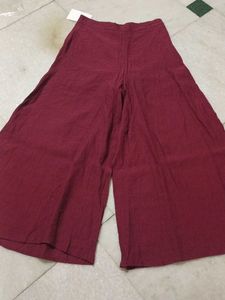 24 Size Burgundy Wide Leg Palazzo Pants