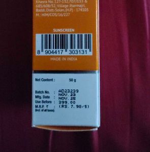 The Derma Co. Sunscreen For Both Men &amp; Women&#39;s