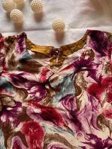 Floral Print Kurta