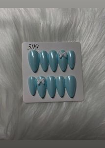 Light Blue Press-On Nails