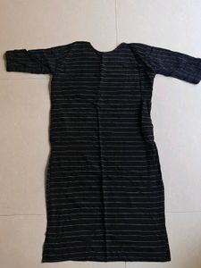 Beautiful Black Colour Kurti With Work