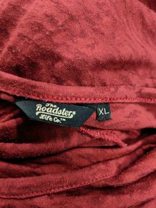 Red Dolman Sleeve Top