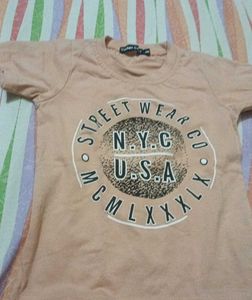 Peach Graphic Tee