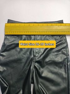 H&amp;M Black Leather Pants Sz  26-28 Excellent