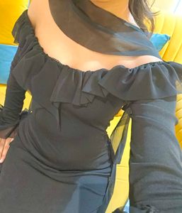 Elegant Black Midi Dress