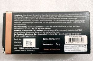 Manish Malhotra Neutral Ivory Foundation.
