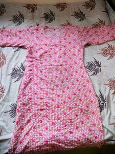 Pink Floral Print Pajama Set - XL
