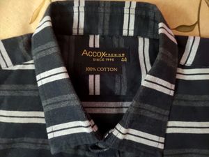 Accox Striped Shirt Size 44 | XXL Regular Fit