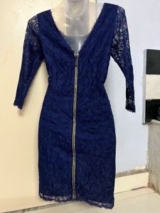 Pintrest Elegant Navy Lace Dress