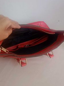 Stylish Red Tote Bag