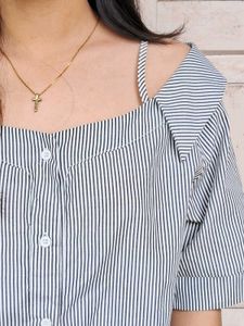 Women Black & White Stripped Shirt