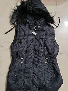 Faux Fur Hooded Vest