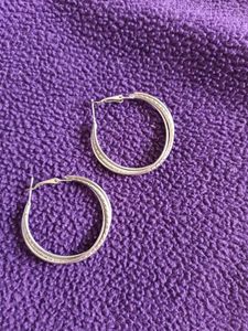 Silver Hoop Earrings