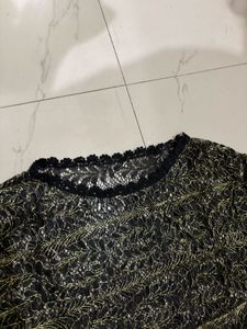 Elegant Black Lace Top
